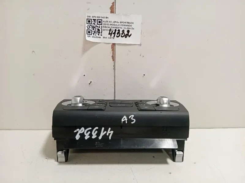 Modulo Comando Riscaldamento Clima 8P0820043BK Audi A3 8PA Sportback 2010