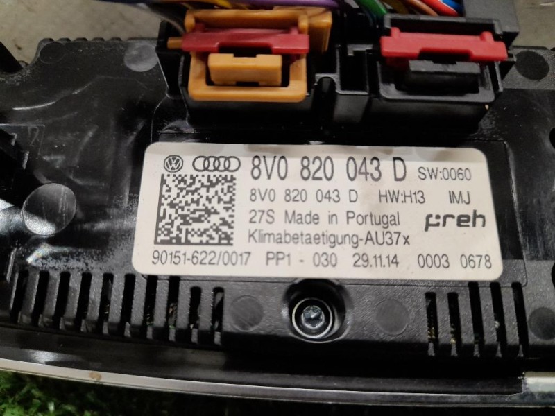 Modulo Comando Riscaldamento Clima 8V0820043D Audi A3 8VA Sportback 2012