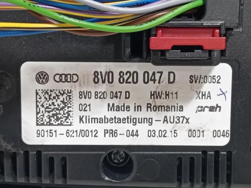 Modulo Comando Riscaldamento Clima 8V0820047D Audi A3 8VA Sportback 2012
