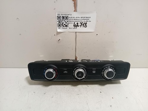 Modulo Comando Riscaldamento Clima 8V0820047D Audi A3 8VA Sportback 2012
