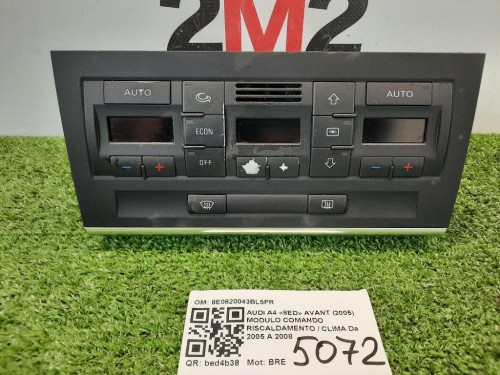 Modulo Comando Riscaldamento Clima 8E0820043BL5PR Audi A4 8ED Avant 2005
