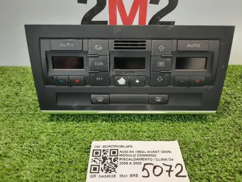 Modulo Comando Riscaldamento Clima 8E0820043BL5PR Audi A4 8ED Avant 2005