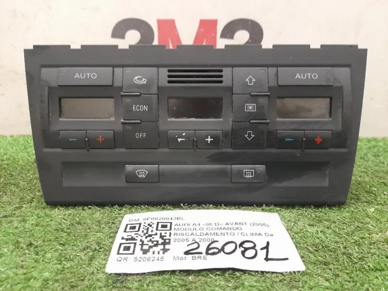 Modulo Comando Riscaldamento Clima 8E0820043BL Audi A4 8ED Avant 2005