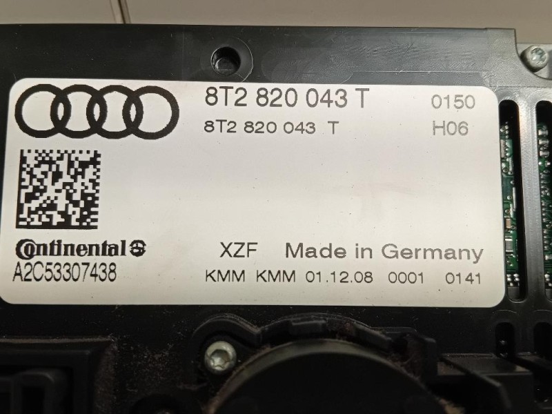 Modulo Comando Riscaldamento Clima 8T2 820 043 T Audi A4 8K2 2008
