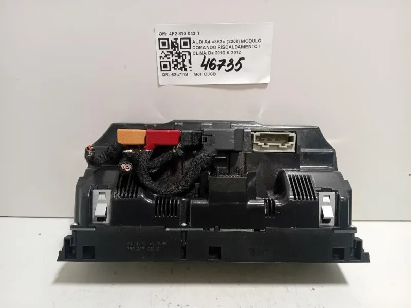 Modulo Comando Riscaldamento Clima 4F2 820 043 T Audi A4 8K2 2008