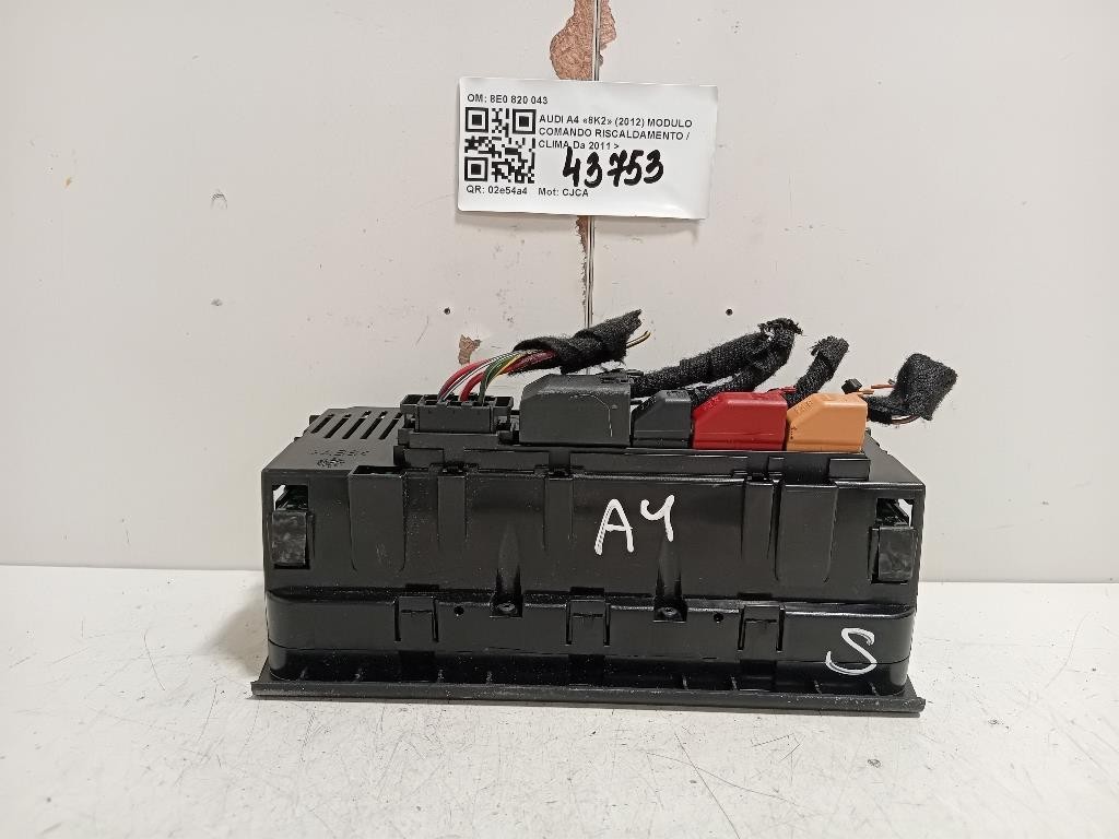 Modulo Comando Riscaldamento Clima 8E0 820 043 Audi A4 8K2 2012