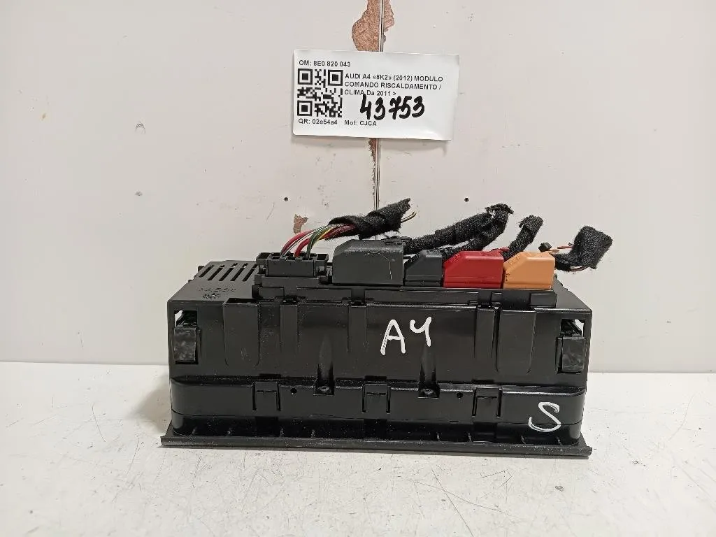 Modulo Comando Riscaldamento Clima 8E0 820 043 Audi A4 8K2 2012