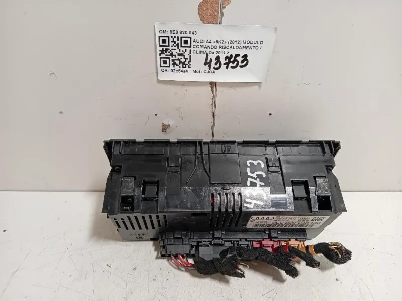 Modulo Comando Riscaldamento Clima 8E0 820 043 Audi A4 8K2 2012