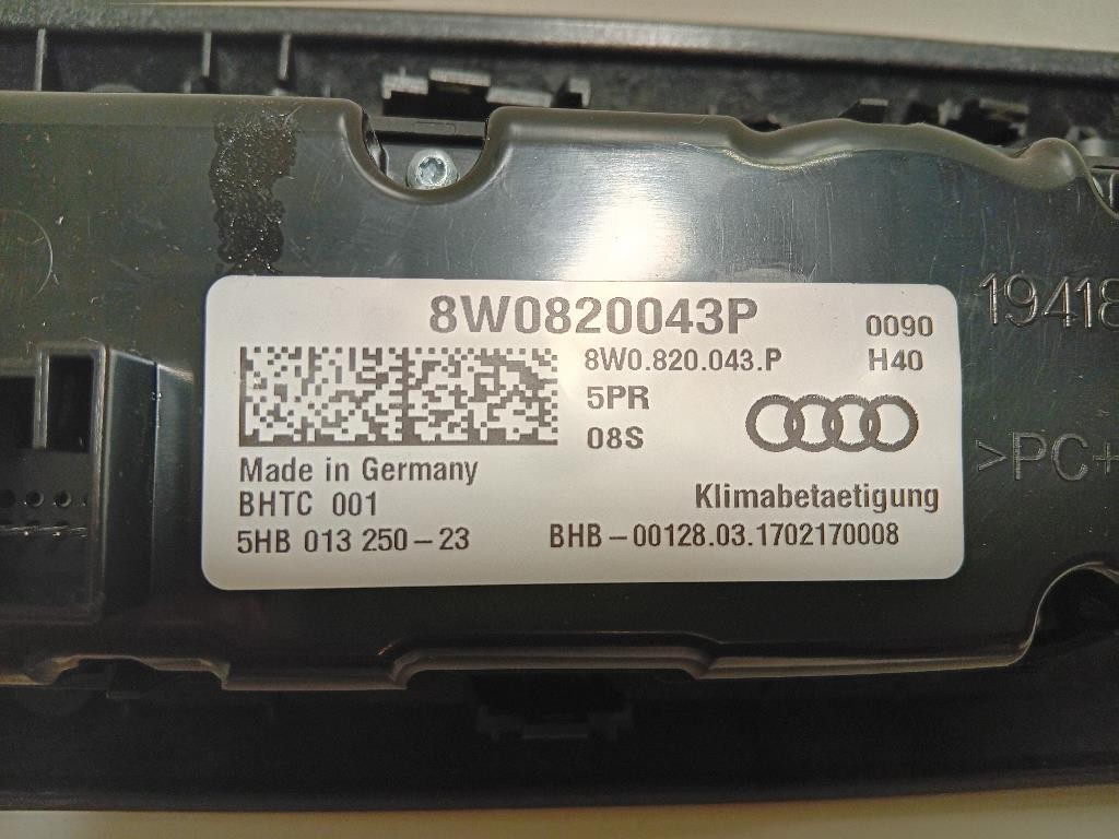 Modulo Comando Riscaldamento Clima 8W0820 043 P Audi A4 8W5 Avant 2015