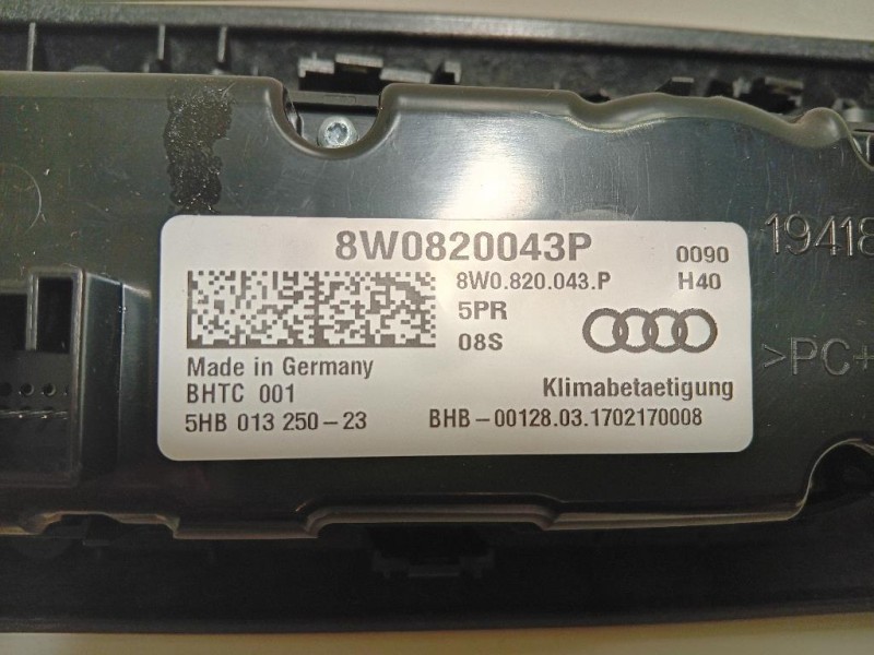 Modulo Comando Riscaldamento Clima 8W0820 043 P Audi A4 8W5 Avant 2015