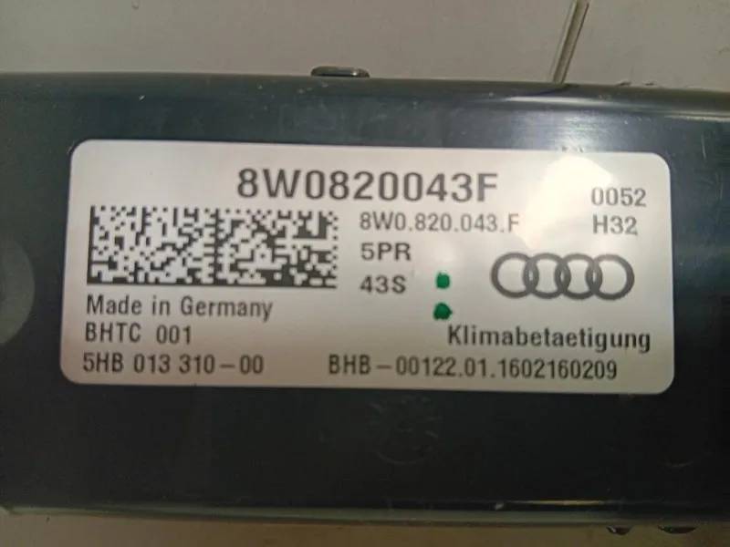 Modulo Comando Riscaldamento Clima 8W0820043F Audi A4 8W5 Avant 2015