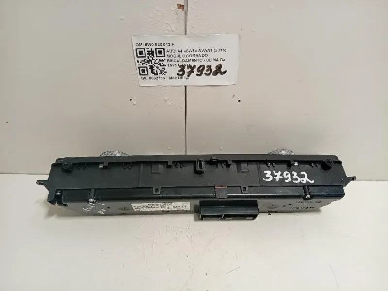 Modulo Comando Riscaldamento Clima 8W0820043F Audi A4 8W5 Avant 2015