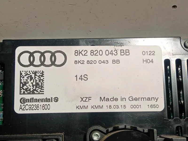 Modulo Comando Riscaldamento Clima 8K2 820 043 BB Audi A5 8T3 2008