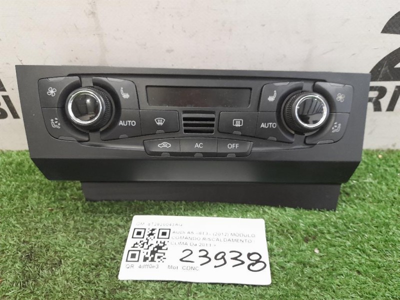 Modulo Comando Riscaldamento Clima 8T2820043AG Audi A5 8T3 2012