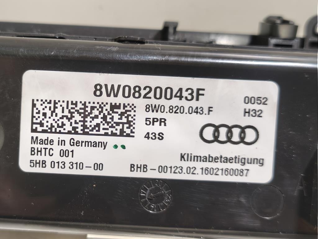 Modulo Comando Riscaldamento Clima 8W0820043F Audi A5 8TA Sportback 2012
