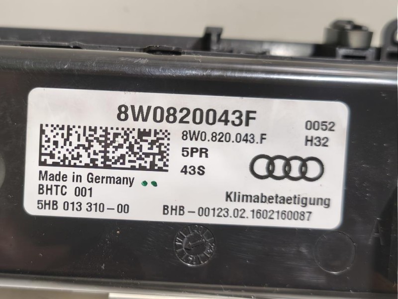 Modulo Comando Riscaldamento Clima 8W0820043F Audi A5 8TA Sportback 2012
