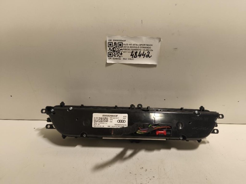 Modulo Comando Riscaldamento Clima 8W0820043F Audi A5 8TA Sportback 2012
