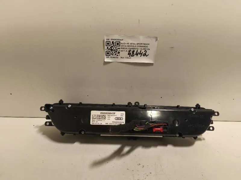 Modulo Comando Riscaldamento Clima 8W0820043F Audi A5 8TA Sportback 2012