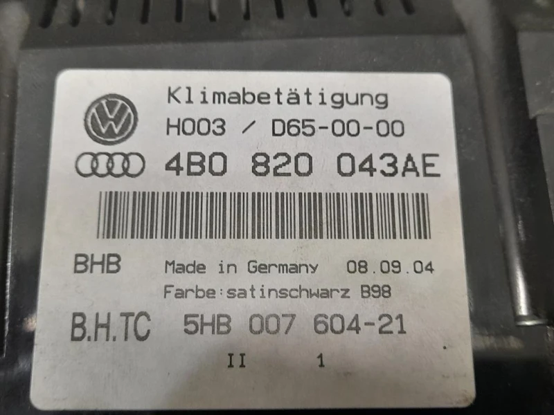 Modulo Comando Riscaldamento Clima 5HB00760421 Audi A6 4B Avant 2001