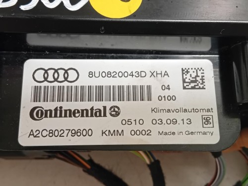 Modulo Comando Riscaldamento Clima 8U0 820 043 D Audi Q3 8UB 2012