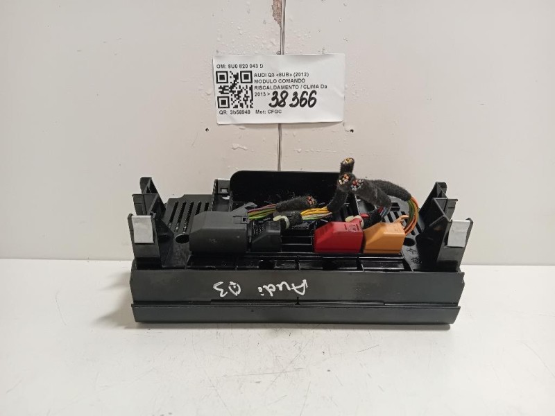 Modulo Comando Riscaldamento Clima 8U0 820 043 D Audi Q3 8UB 2012