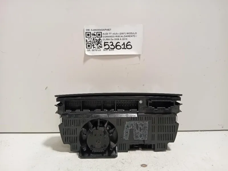 Modulo Comando Riscaldamento Clima 8J0820043APWET Audi TT 8J3 2007