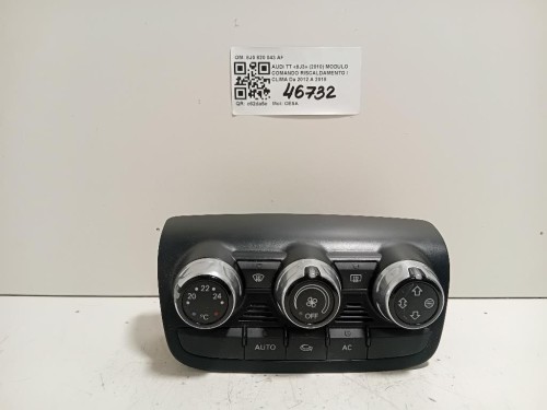 Modulo Comando Riscaldamento Clima 8J0 820 043 AF Audi TT 8J3 2010