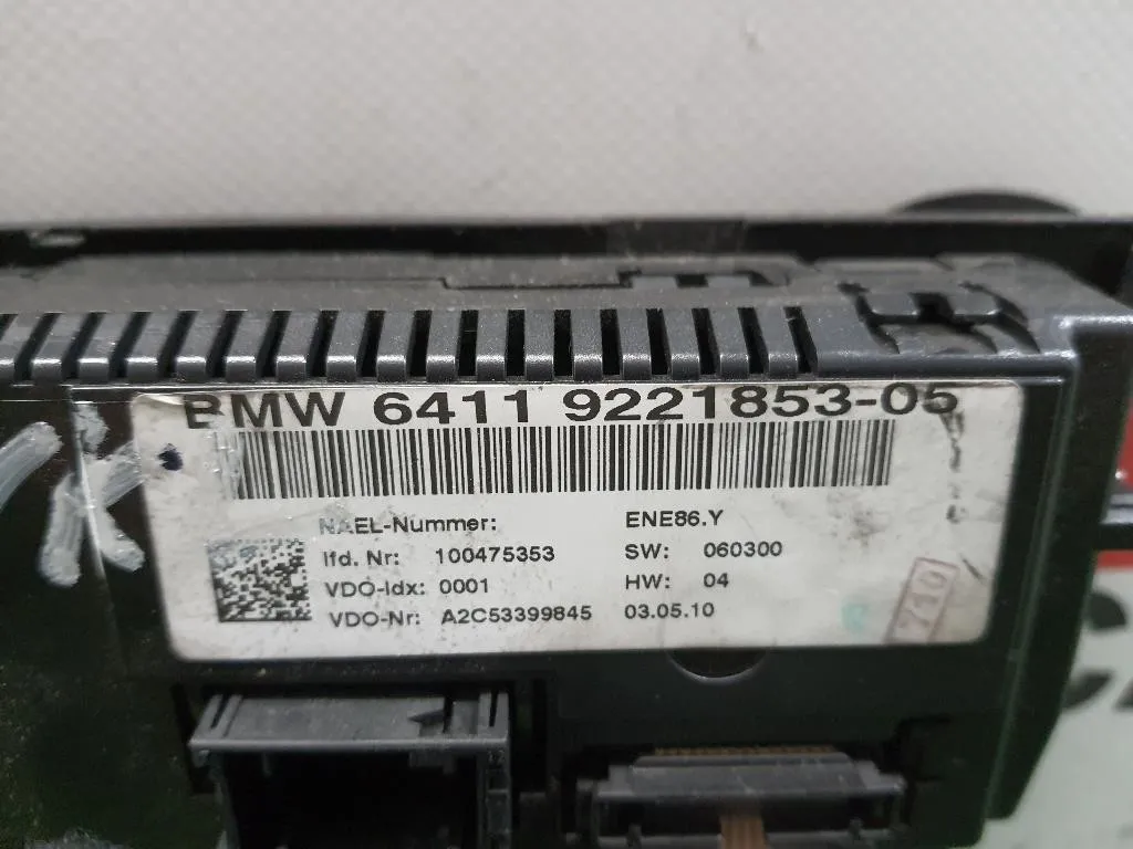 Modulo Comando Riscaldamento Clima 64119221853 Bmw Serie 1 E82 Coupe 2005