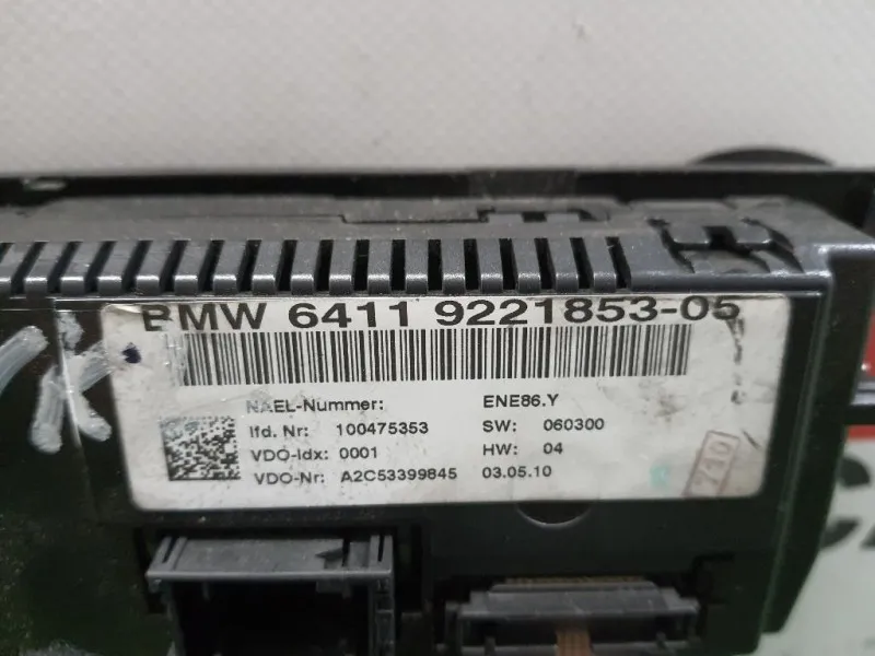 Modulo Comando Riscaldamento Clima 64119221853 Bmw Serie 1 E82 Coupe 2005