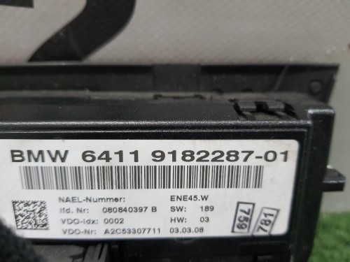 Modulo Comando Riscaldamento Clima 64119182287 Bmw Serie 1 E87 Berlina 2005