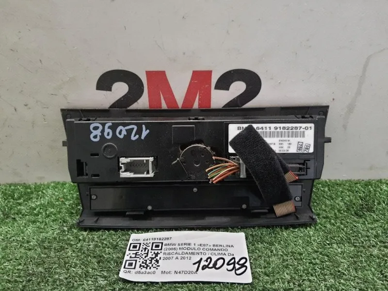 Modulo Comando Riscaldamento Clima 64119182287 Bmw Serie 1 E87 Berlina 2005