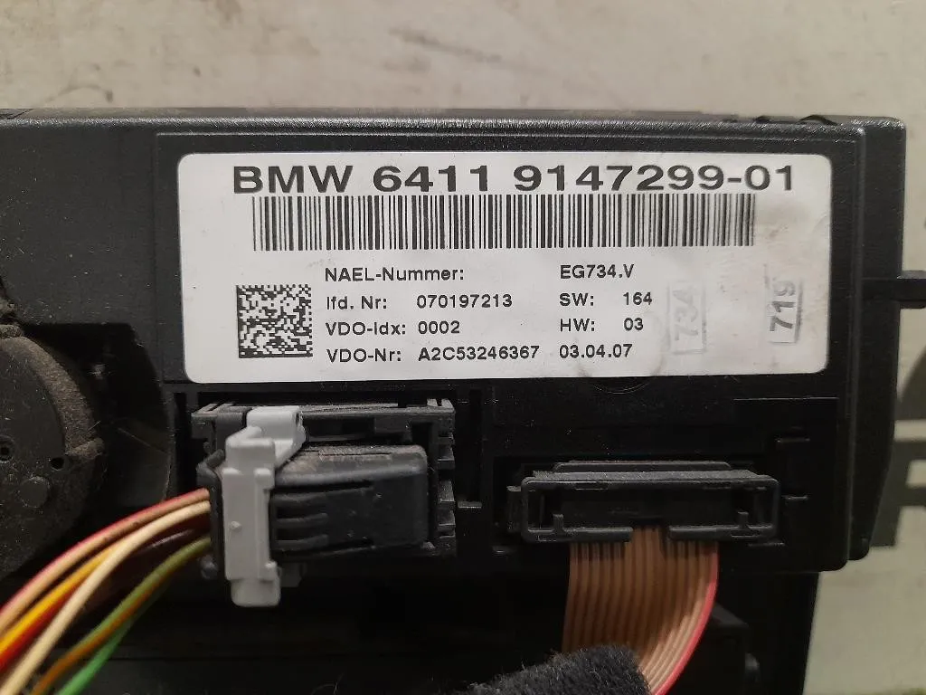 Modulo Comando Riscaldamento Clima 64119147299 Bmw Serie 1 E87 Berlina 2005