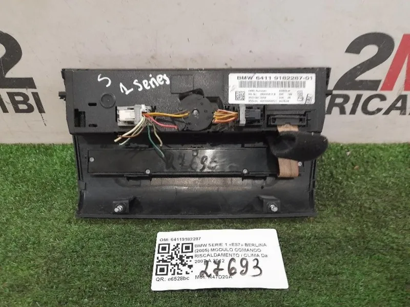 Modulo Comando Riscaldamento Clima 64119182287 Bmw Serie 1 E87 Berlina 2005