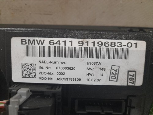 Modulo Comando Riscaldamento Clima 911968301 Bmw Serie 1 E87 Berlina 2005