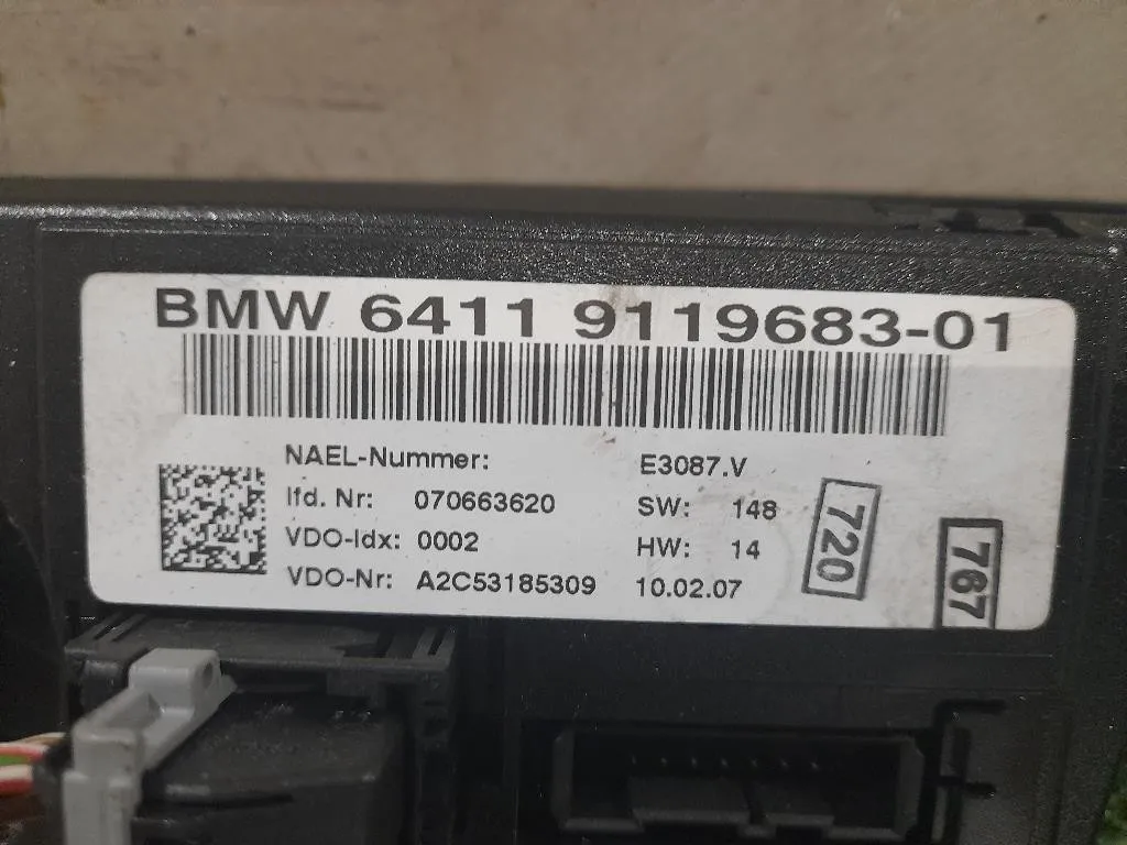 Modulo Comando Riscaldamento Clima 911968301 Bmw Serie 1 E87 Berlina 2005