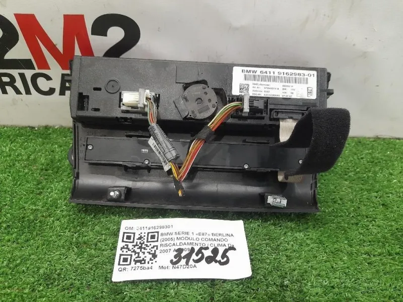 Modulo Comando Riscaldamento Clima 6411916298301 Bmw Serie 1 E87 Berlina 2005