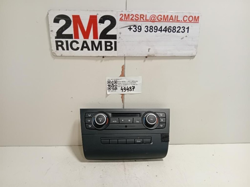 Modulo Comando Riscaldamento Clima 6411 9190922-01 Bmw Serie 1 E87 Berlina 2005