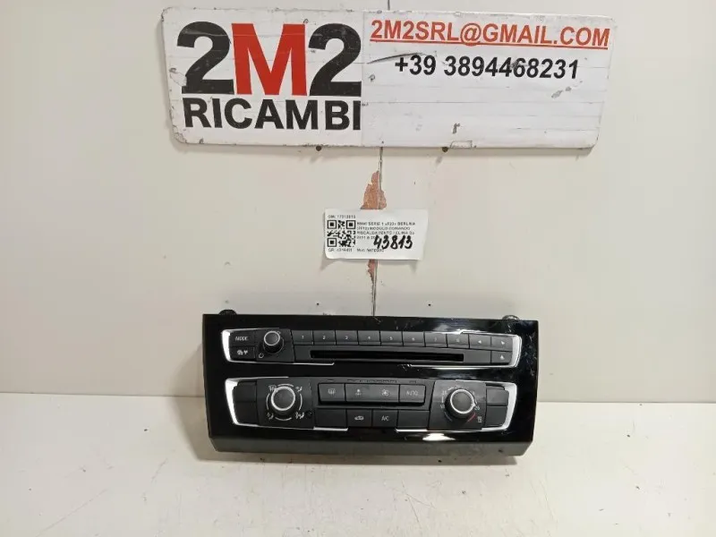 Modulo Comando Riscaldamento Clima F20 F21 F22 Bmw Serie 1 F20 Berlina 2012