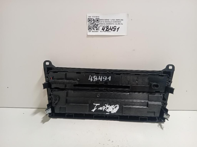 Modulo Comando Riscaldamento Clima 17313810 Bmw Serie 1 F20 Berlina 2012