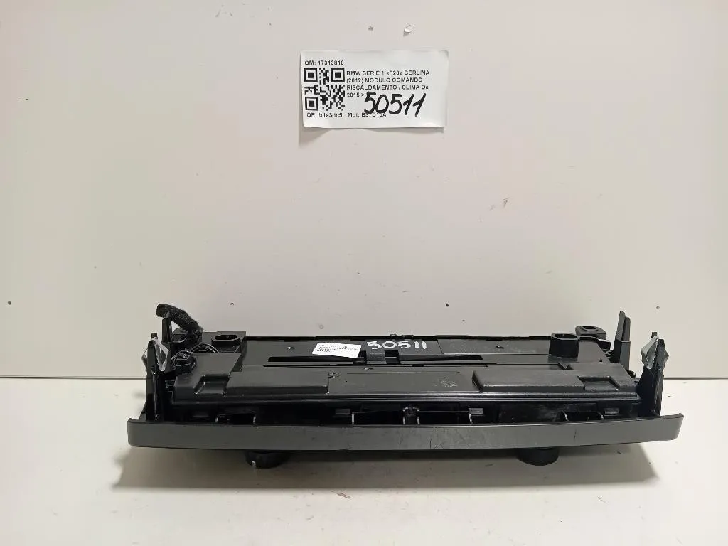 Modulo Comando Riscaldamento Clima 17313810 Bmw Serie 1 F20 Berlina 2012