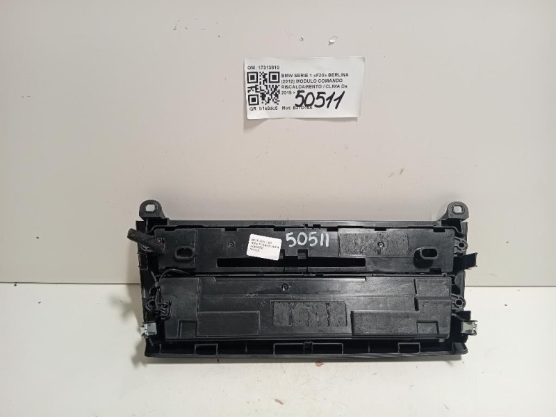 Modulo Comando Riscaldamento Clima 17313810 Bmw Serie 1 F20 Berlina 2012