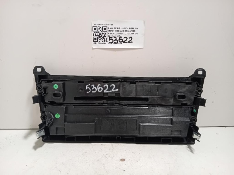 Modulo Comando Riscaldamento Clima 6411920719701 Bmw Serie 1 F20 Berlina 2012