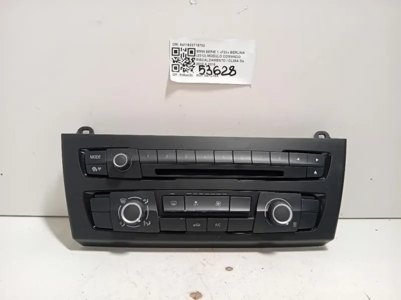 Modulo Comando Riscaldamento Clima 6411920719702 Bmw Serie 1 F20 Berlina 2012