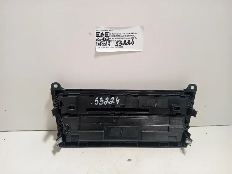 Modulo Comando Riscaldamento Clima 64119261080 Bmw Serie 1 F20 Berlina 2012