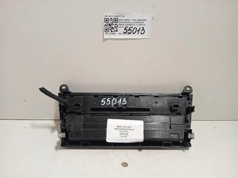 Modulo Comando Riscaldamento Clima 6411 9338772 03 Bmw Serie 1 F20 Berlina 2015