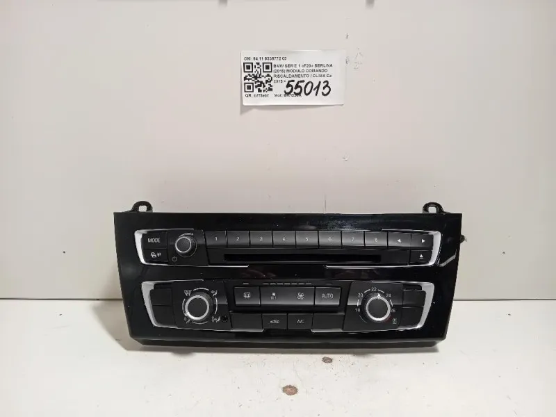 Modulo Comando Riscaldamento Clima 6411 9338772 03 Bmw Serie 1 F20 Berlina 2015