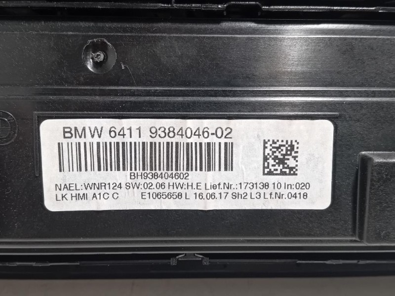 Modulo Comando Riscaldamento Clima 61316832880-02 Bmw Serie 1 F20 Berlina 2015