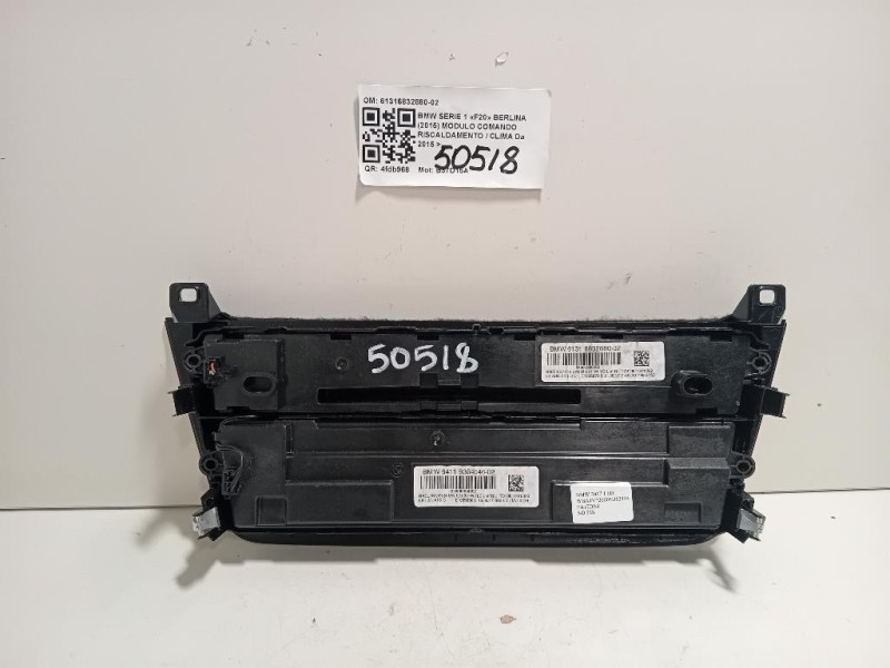 Modulo Comando Riscaldamento Clima 61316832880-02 Bmw Serie 1 F20 Berlina 2015