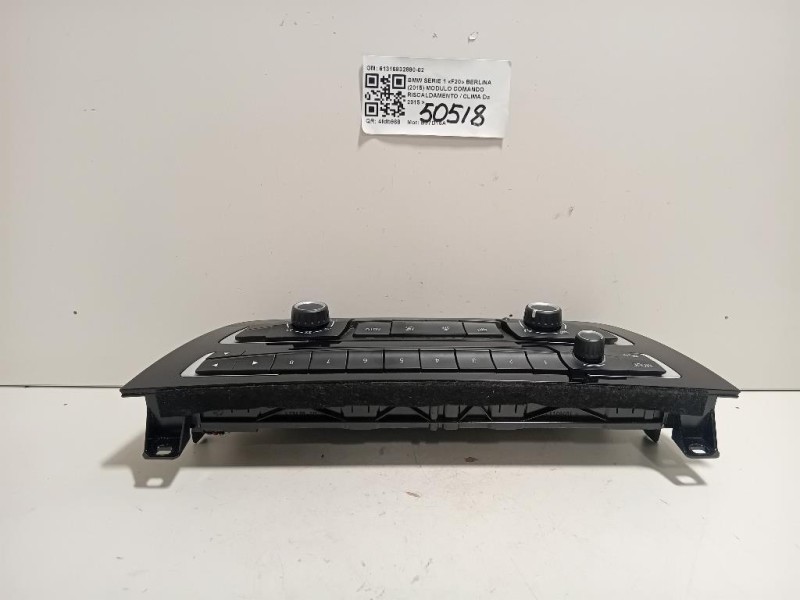 Modulo Comando Riscaldamento Clima 61316832880-02 Bmw Serie 1 F20 Berlina 2015