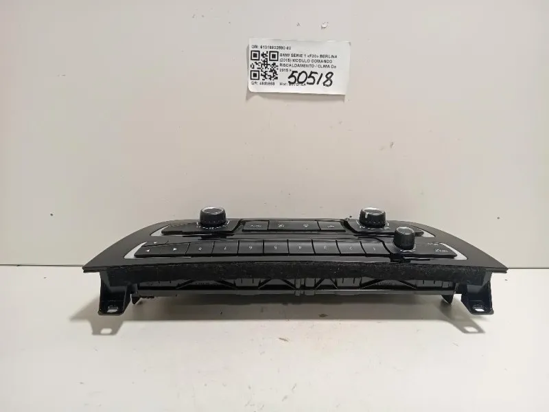 Modulo Comando Riscaldamento Clima 61316832880-02 Bmw Serie 1 F20 Berlina 2015